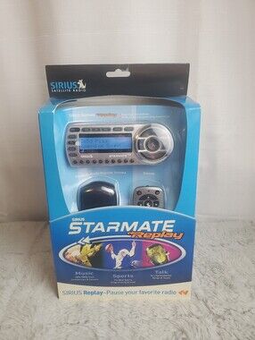 Sirius Starmate Replay Receiver & Car Kit Satellite Radio with Remote NIB Sealed